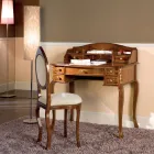 Psací stůl 7 zásuvek Ořechové dřevo s vykládáním Made in Italy - Katerine Viadurini