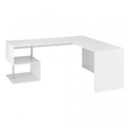 Moderní rohový stůl lesklý bílý design dřeva nebo břidlice - Michel Viadurini
