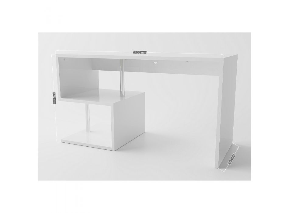 Bílý nebo břidlicový stůl v italském designu Dřevo 3 velikosti - Michel Viadurini