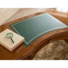 Klasický stůl s 5 zásuvkami ze dřeva a ekokůže Made in Italy - Commodo Viadurini