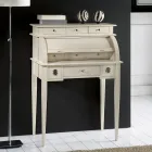 Psací stůl se 6 vnějšími zásuvkami, 3 vnitřními zásuvkami a 1 přihrádkou Made in Italy - Marte Viadurini