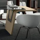 Psací stůl se skleněnou deskou Andrea Stramigioli - Frafalla Viadurini