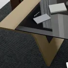 Psací stůl se skleněnou deskou Andrea Stramigioli - Frafalla Viadurini