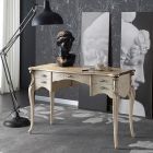Luxusní dřevěný psací stůl do obývacího pokoje s 5 zásuvkami Made in Italy - Caligola Viadurini