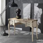 Luxusní dřevěný psací stůl do obývacího pokoje s 5 zásuvkami Made in Italy - Caligola Viadurini