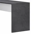 Úhlový kancelářský stůl z melaminového dřeva 2 povrchové úpravy - Analuisa Viadurini