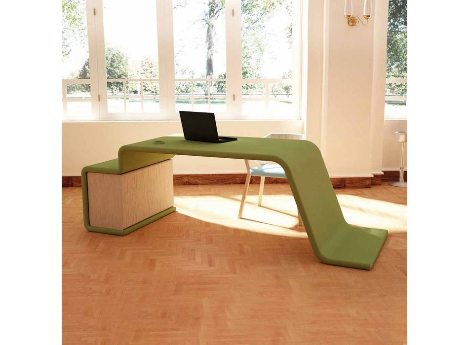 Kancelářský stůl s dřevěnou zásuvkou v Itálii, Terralba Viadurini