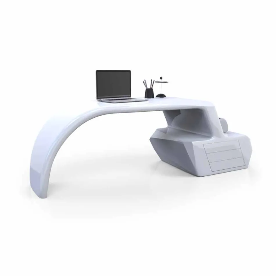 Moderní designový kancelář Gush vyrobený v Itálii Viadurini