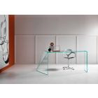 Moderní design Kancelářský stůl Mimořádné sklo Vyrobeno v Itálii - Rosalia Viadurini