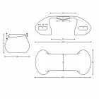 Moderní design kancelářský stůl vyrobený v Itálii, Telese Viadurini