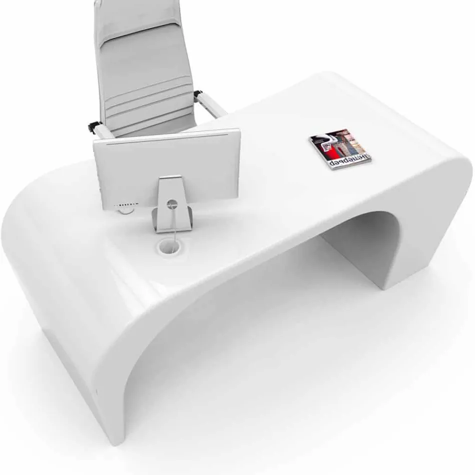 Moderní kancelářský stůl vyrobený v Itálii, Miglianico Viadurini