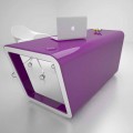 Design desk v Solid Surface Ego Vyrobeno v Itálii
