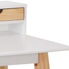 Designový stůl z borovicového dřeva a matně lakované Mdf desky - Kanada Viadurini