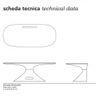 Psací stůl Karim Rashid z pryskyřice - Smania Viadurini