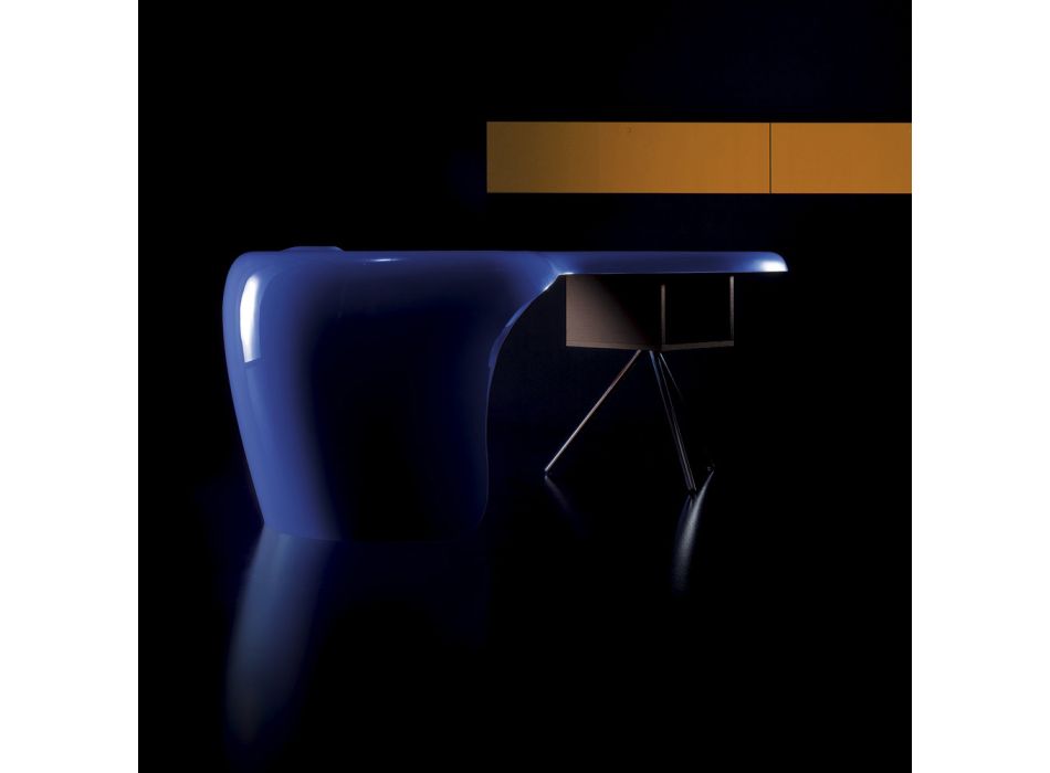 Výkonný psací stůl Karim Rashid z polyuretanu v různých povrchových úpravách - James Viadurini