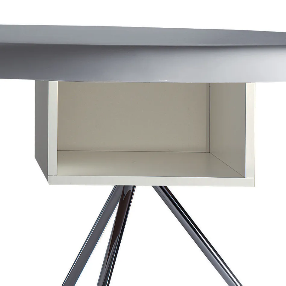 Výkonný psací stůl od Karima Rashida z polyuretanu - James Viadurini