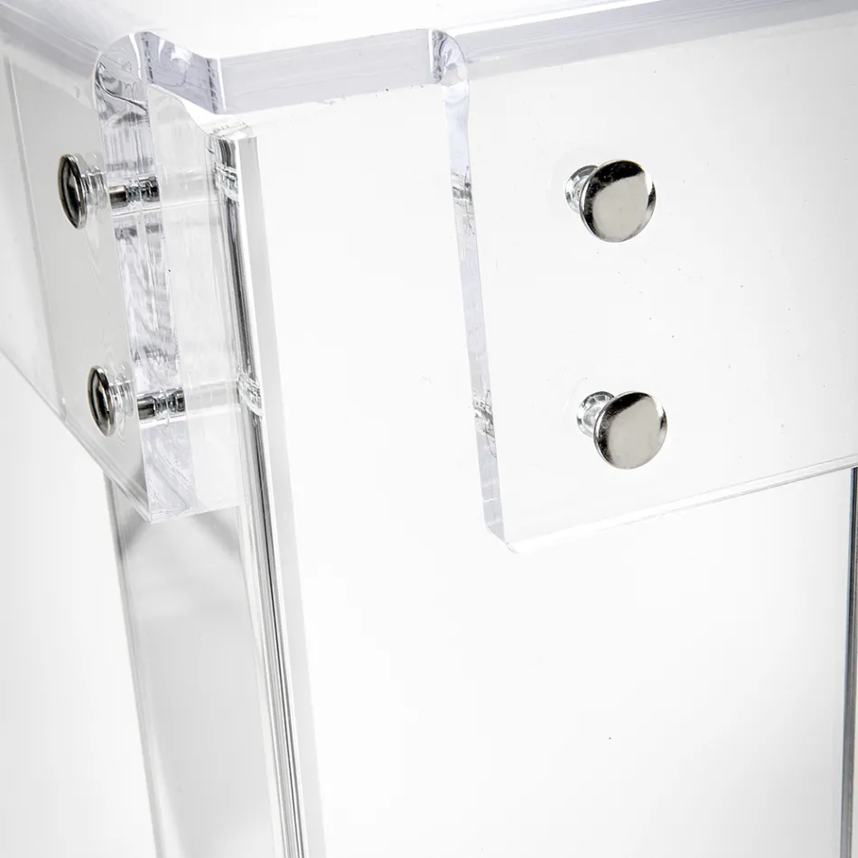 Transparentní stůl z plexiskla Moderní design Made in Italy - Vichy Viadurini