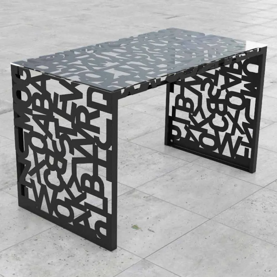 Stůl Kattedra Letters &quot;vodopád&quot; 120x65x75 Mabele Viadurini