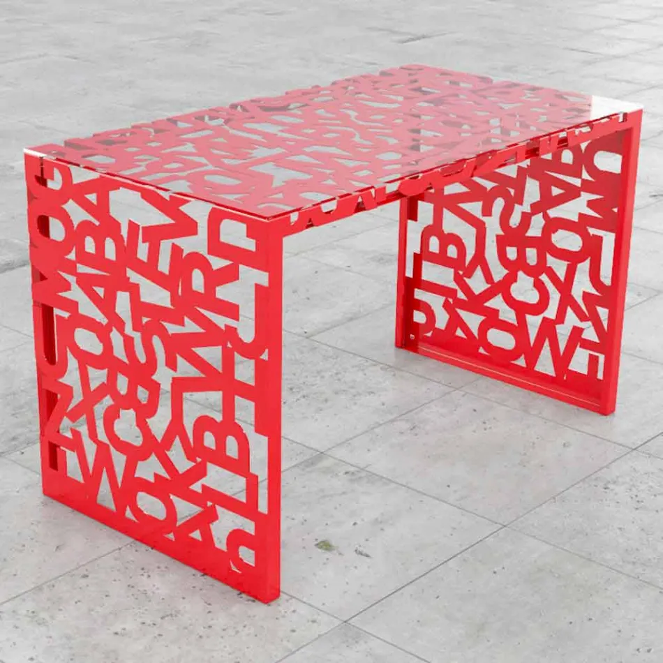 Stůl Kattedra Letters &quot;vodopád&quot; 120x65x75 Mabele Viadurini