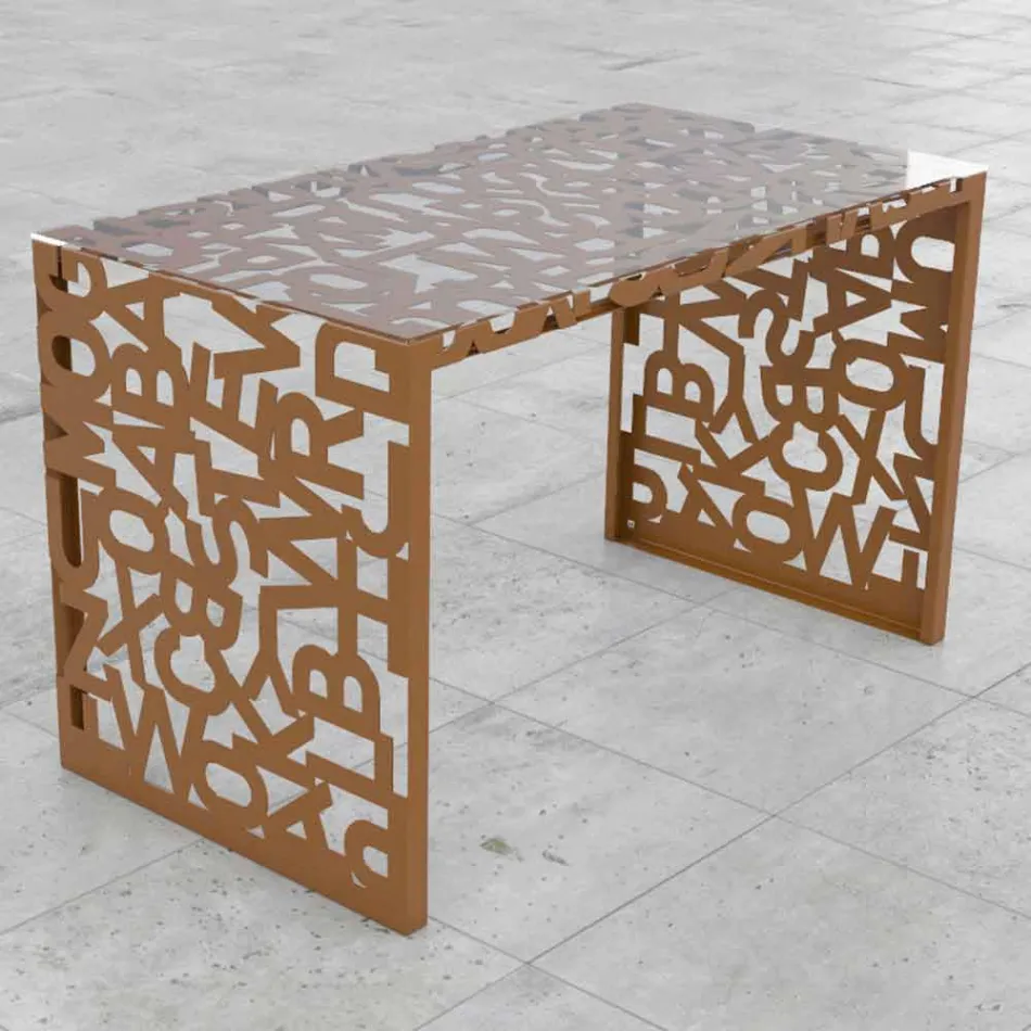 Stůl Kattedra Letters &quot;vodopád&quot; 120x65x75 Mabele Viadurini