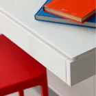 Závěsný stůl z křišťálu s kovovou konstrukcí vyrobený v Itálii - křemík Viadurini