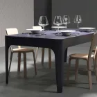 Obdélníkový stůl / jídelní stůl, moderní design, Merlot Viadurini