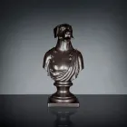 Černá řemeslná keramická socha 100% Made in Italy Fabas 2 Viadurini