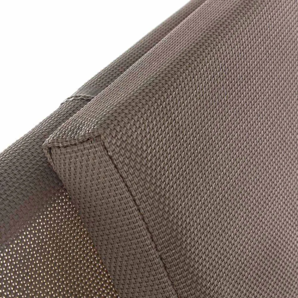 Venkovní lehátko z hliníku se sedákem z textilu, 4 kusy - Kailua Viadurini