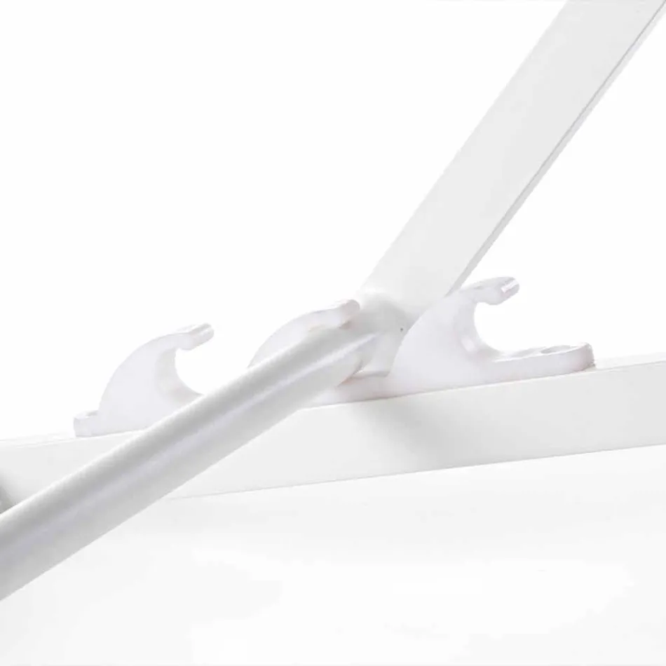 Venkovní lehátko z hliníku se sedákem z textilu, 4 kusy - Kailua Viadurini