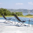 Skládací zahradní lehátko z pozinkované oceli Made in Italy 2 kusy - Hobbit Viadurini