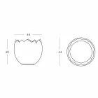 Kbelík na led Kalimera Slide bílý světlý vyrobený v Itálii Viadurini