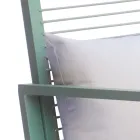 Venkovní hliníkové houpací křeslo s polstrovaným polštářem - Brontolo Viadurini