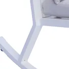 Venkovní hliníkové houpací křeslo s polstrovaným polštářem - Brontolo Viadurini