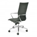 Vysoká kancelářská židle s kolečky a ergonomickým a otočným polštářem - Filanna