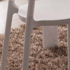 Bílá židle s moderním designem Derulo Viadurini