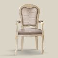 Předseda židle ze dřeva čalouněného látkou Made in Italy - Majesty