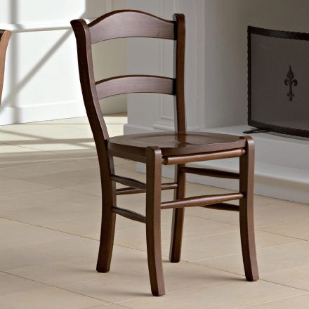 Klasická kuchyňská židle v italském designu ze skutečné slámy a dřeva - Monika Viadurini