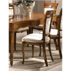 Klasická čalouněná židle z ořechového nebo bílého dřeva Made in Italy - Caligola Viadurini