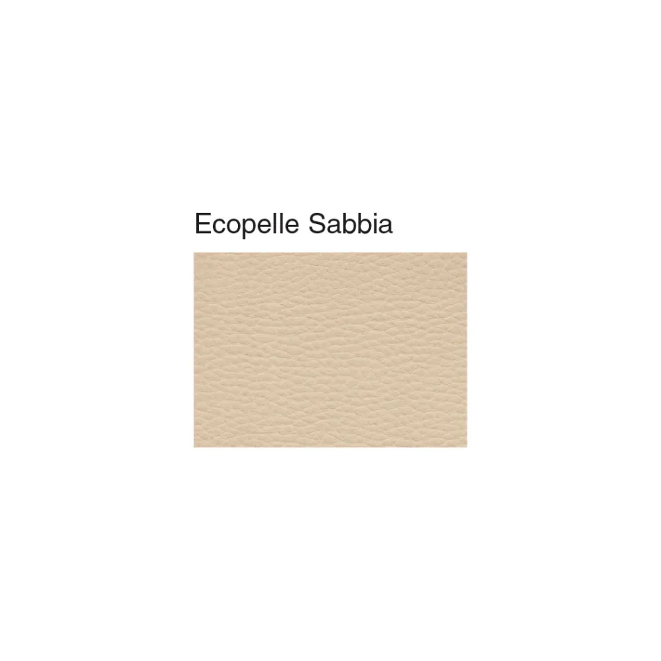 Klasická židle z bukového dřeva se zdobeným opěradlem a ekokůží - Milissa Viadurini