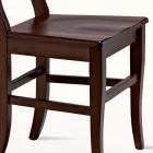 Klasická židle v designu masivního bukového dřeva Made in Italy - Claudie Viadurini