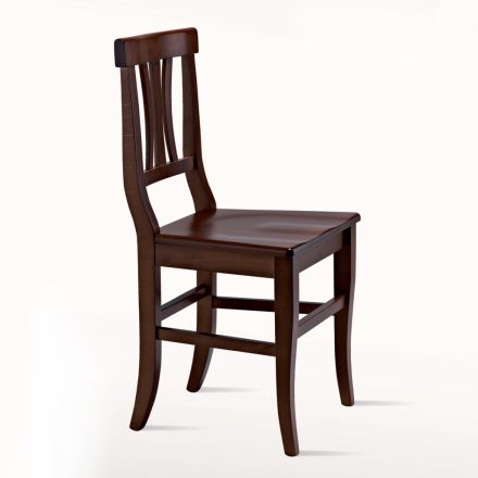 Klasická židle v designu masivního bukového dřeva Made in Italy - Claudie Viadurini