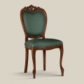 Klasická židle z ořechového nebo zlatého čalouněného dřeva Made in Italy - Imperator