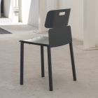 Barevná stohovatelná židle pro venkovní použití z hliníku Vyrobeno v Itálii - Dobla Viadurini