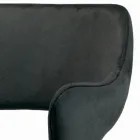 Židle s celočalouněnými područkami a ocelovými nohami - Ravenna Viadurini