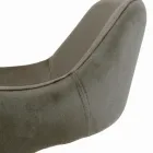 Židle s celočalouněnými područkami a ocelovými nohami - Ravenna Viadurini