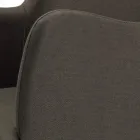 Židle s područkami s dřevěnými nohami a polstrovaným sedákem Made in Italy - Bari Viadurini