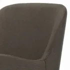 Židle s područkami s dřevěnými nohami a polstrovaným sedákem Made in Italy - Bari Viadurini