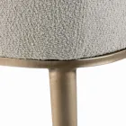 Židle s područkami s čalouněným sedákem a ocelovými nohami Made in Italy - Ascoli Viadurini