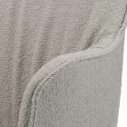 Židle s područkami s čalouněným sedákem a ocelovými nohami Made in Italy - Ascoli Viadurini