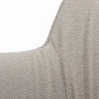 Židle s područkami s čalouněným sedákem a ocelovými nohami Made in Italy - Ascoli Viadurini